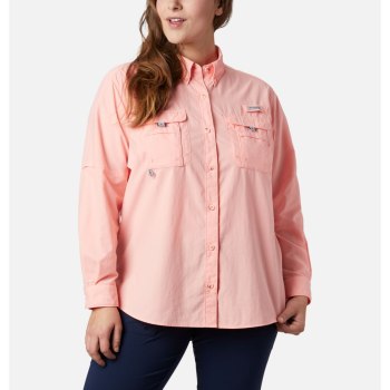 Columbia PFG Bahama Long Sleeve Plus Size, Camisa Rosas Para Mujer | 894560-SGZ